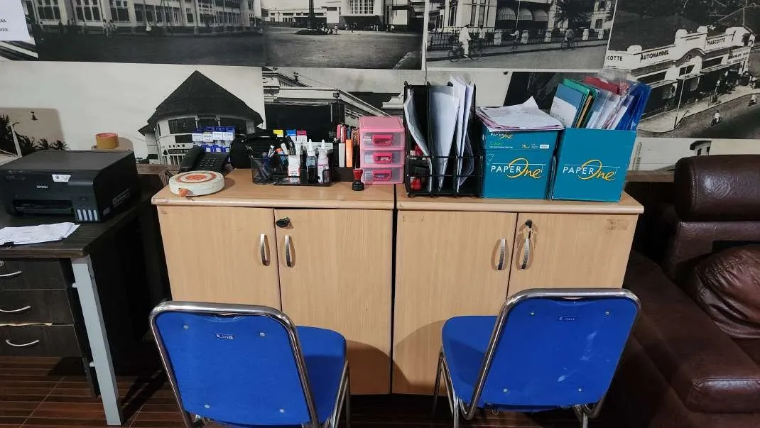 Area administrasi dan arsip perkara di kantor GAP Lawyer